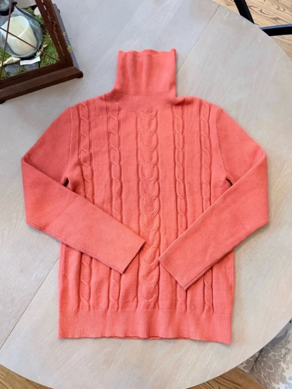 Women's Turtleneck Long Sleeve Cable Knit Sweaters
